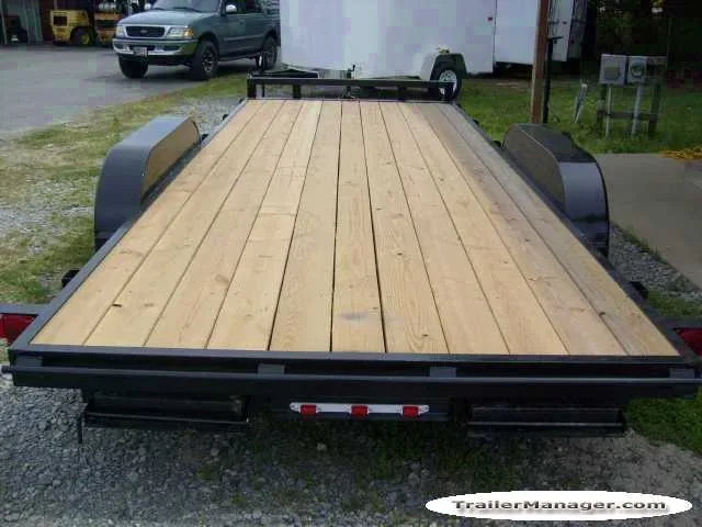 18FT EQUIPMENT TRAILER W/SLIDE IN REAR RAMPS