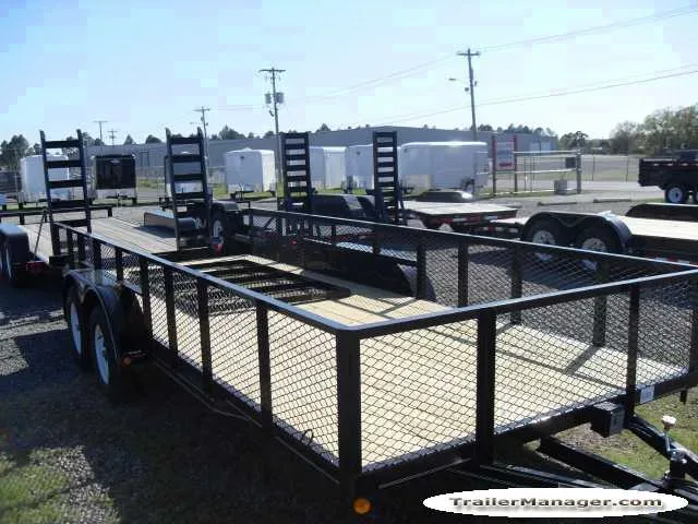 Equipment 18FT Tandem Axle BLACK STEEL FRAME