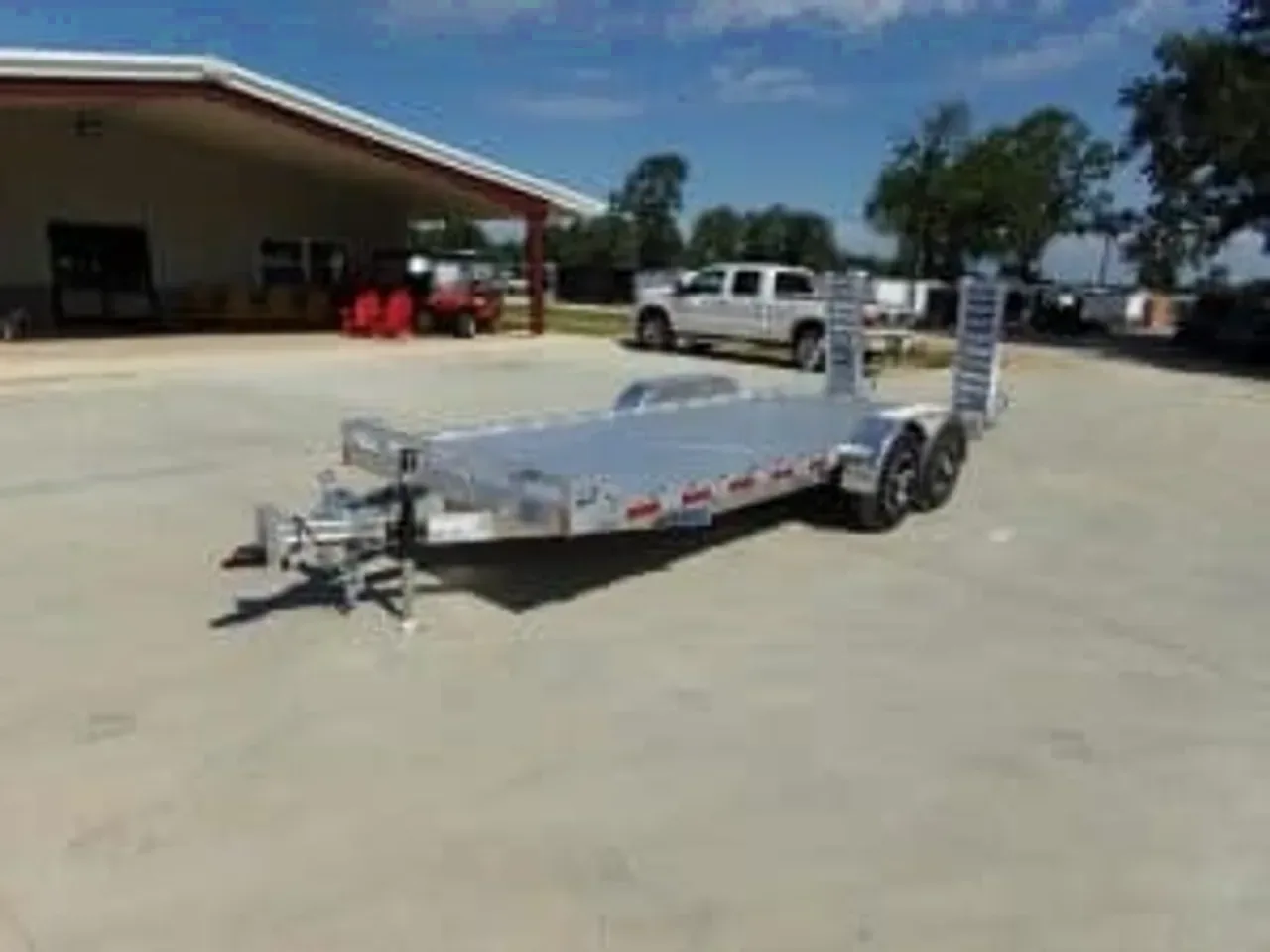 Equipment Trailer 6.42X20 Mission 7X20 14K aluminum equipment bobcat flatbedtrailer -alum720-MPAT6520-003613 6.42 ft. x20 ft.