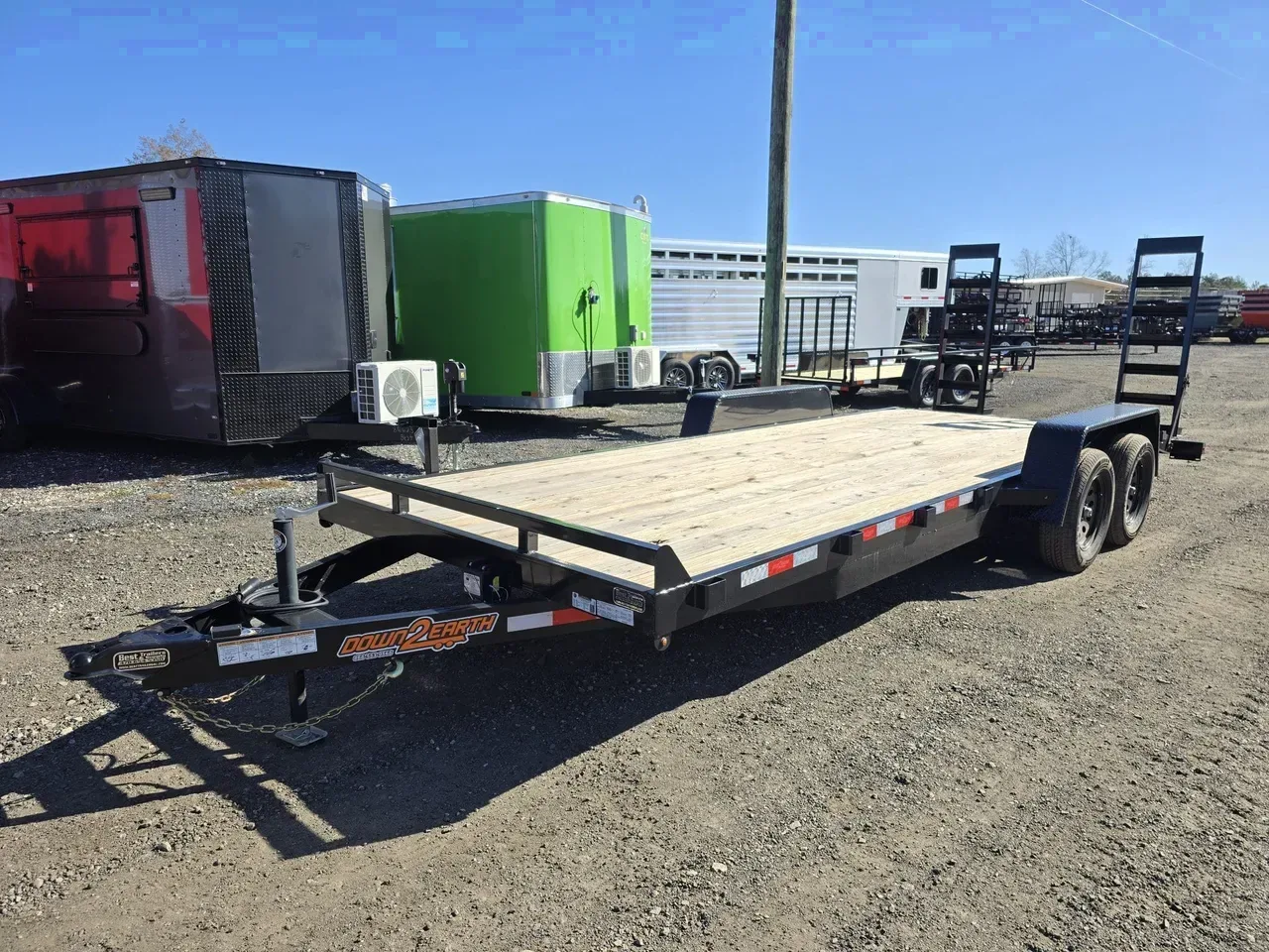 Equipment Trailer 2026 7X20 Down 2 Earth Trailers 7×20 Tandem Axle 7K Equipment Trailer -dte8220-130692 7 ft. x20 ft.