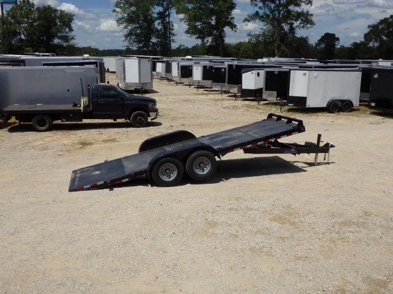 Equipment Trailer 2026 7X20 Hawke Trailers 82×20 Tandem Axle 15k Hydraulic Tilt Steel Deck Trailer -DTE8220-001023 7 ft. x20 ft.