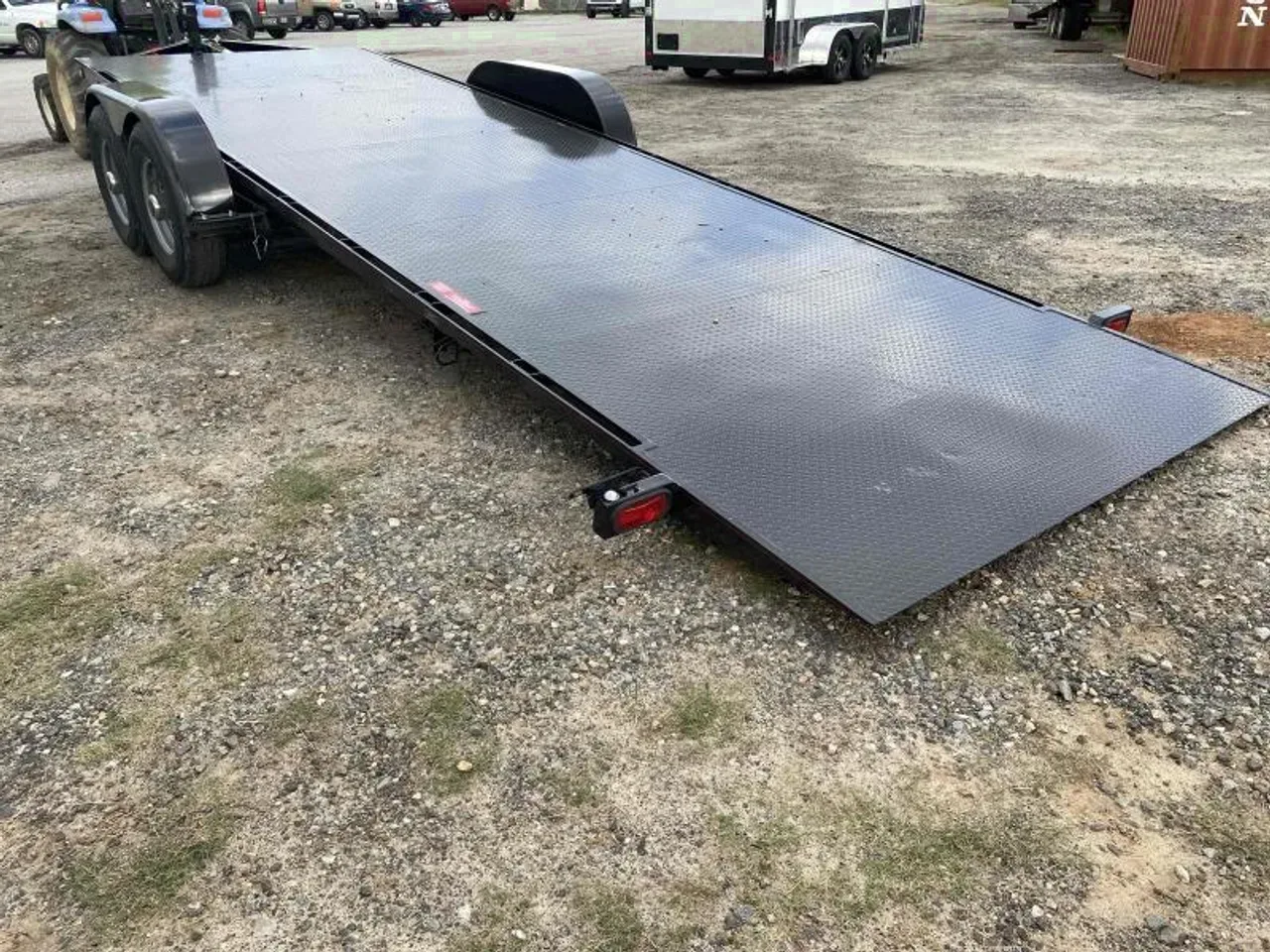 Car Hauler Trailer 2025 7X20 Kwik Load 7×20′ 10k Black Equipment Roll Back Steel Tilt Trailer -dte8220-EQKL20T10K-284052 7 ft. x20 ft.