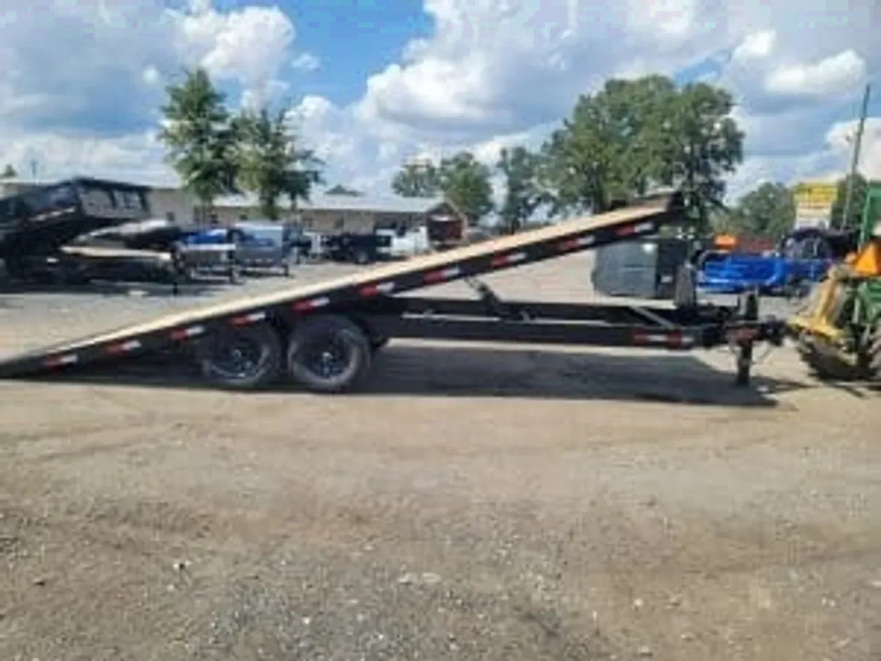 Equipment Trailer 2025 8.5X22 Down 2 Earth Trailers 8×22 hdy tilt 14k Wood Deck equipment atv trailer -DTE10222DOT7B-122250 8.5 ft. x22 ft.