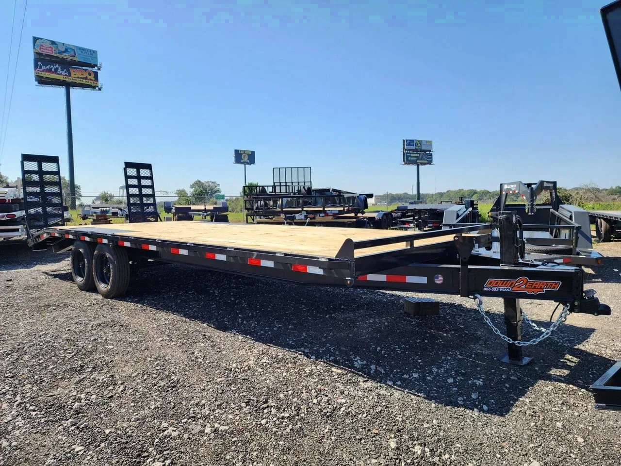 Equipment Trailer 2026 8.5X24 Down 2 Earth Trailers 8.5×24 Deck Over Dove tail 16k Wood Deck equipment atv trailer -DTE10224DODT-132783 8.5 ft. x24 ft.