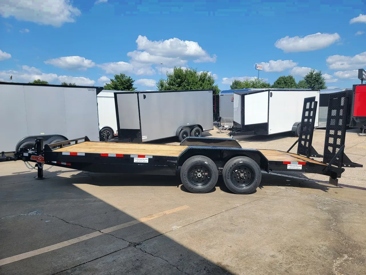 133387 - 2026 Down 2 Earth 82" X 20' (18'+2') Equipment Trailer (2) X 8k Axle Equipment Trailer
