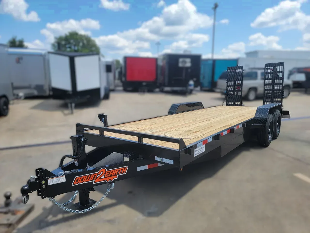133386 - 2026 Down 2 Earth 82" X 22' Equipment Trailer (2) X 8k Axles Equipment Trailer