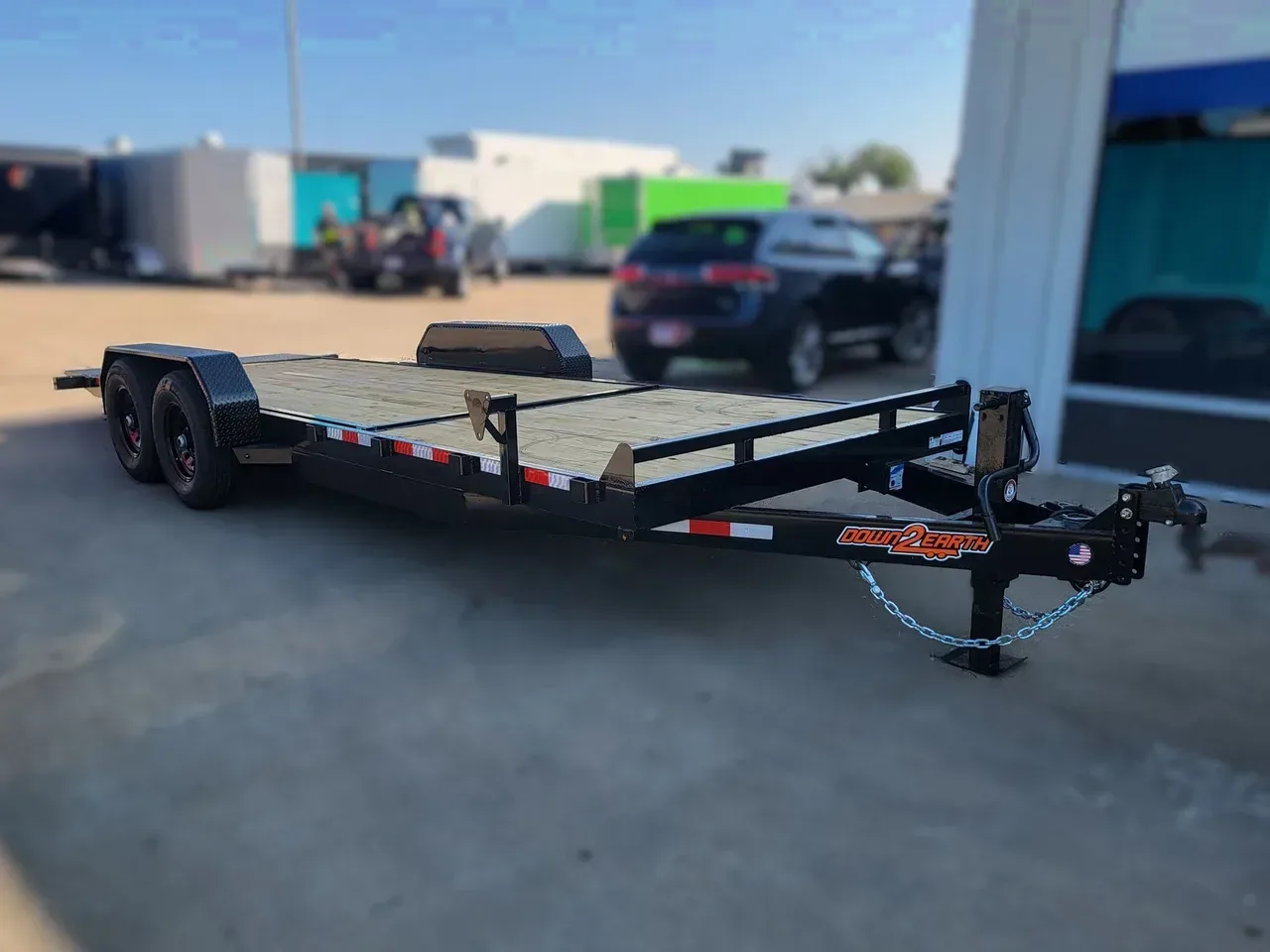 134357 - 2027 Down 2 Earth Gravity Tilt Equipment Trailer 82" x 22' Equipment Trailer