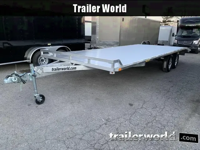 2025 Aluma 8.5x24 Aluminum Deckover Flatbed Equipment Trailer