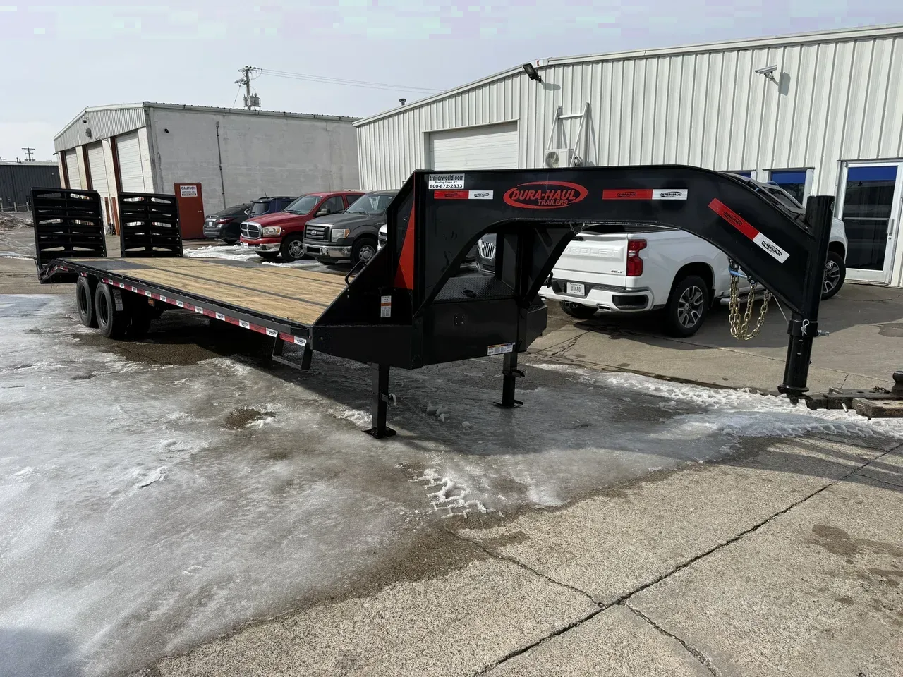 011532 ON ORDER - 2026 Dura-Haul 8.5' X 30' (25+5) Deckover GN (2)12K Axles NOT 10K Equipment Trailer