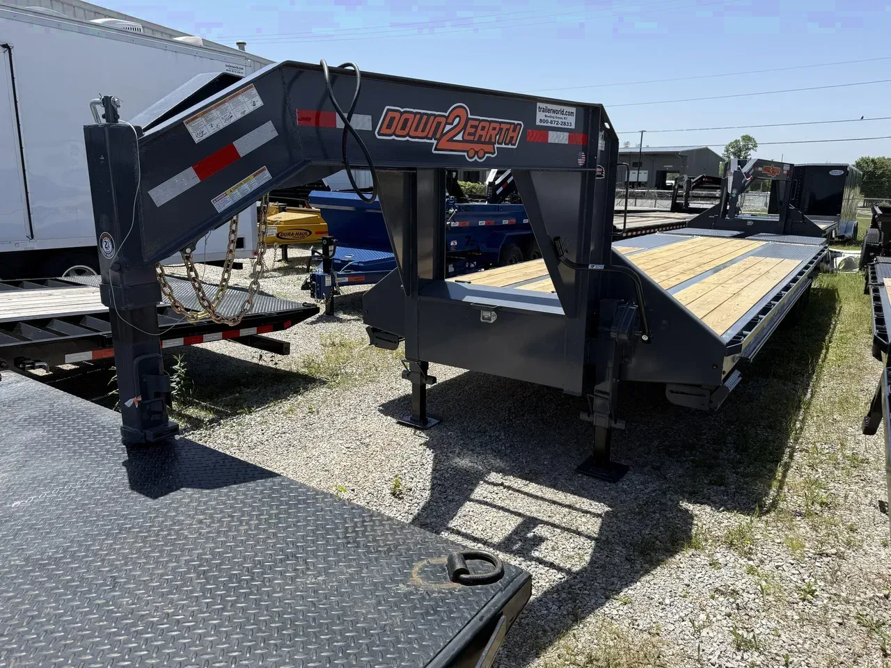 130626 - 2026 Down 2 Earth 8.5' x 30' (25+5) Gooseneck Equipment (2)12K Axles Equipment Trailer