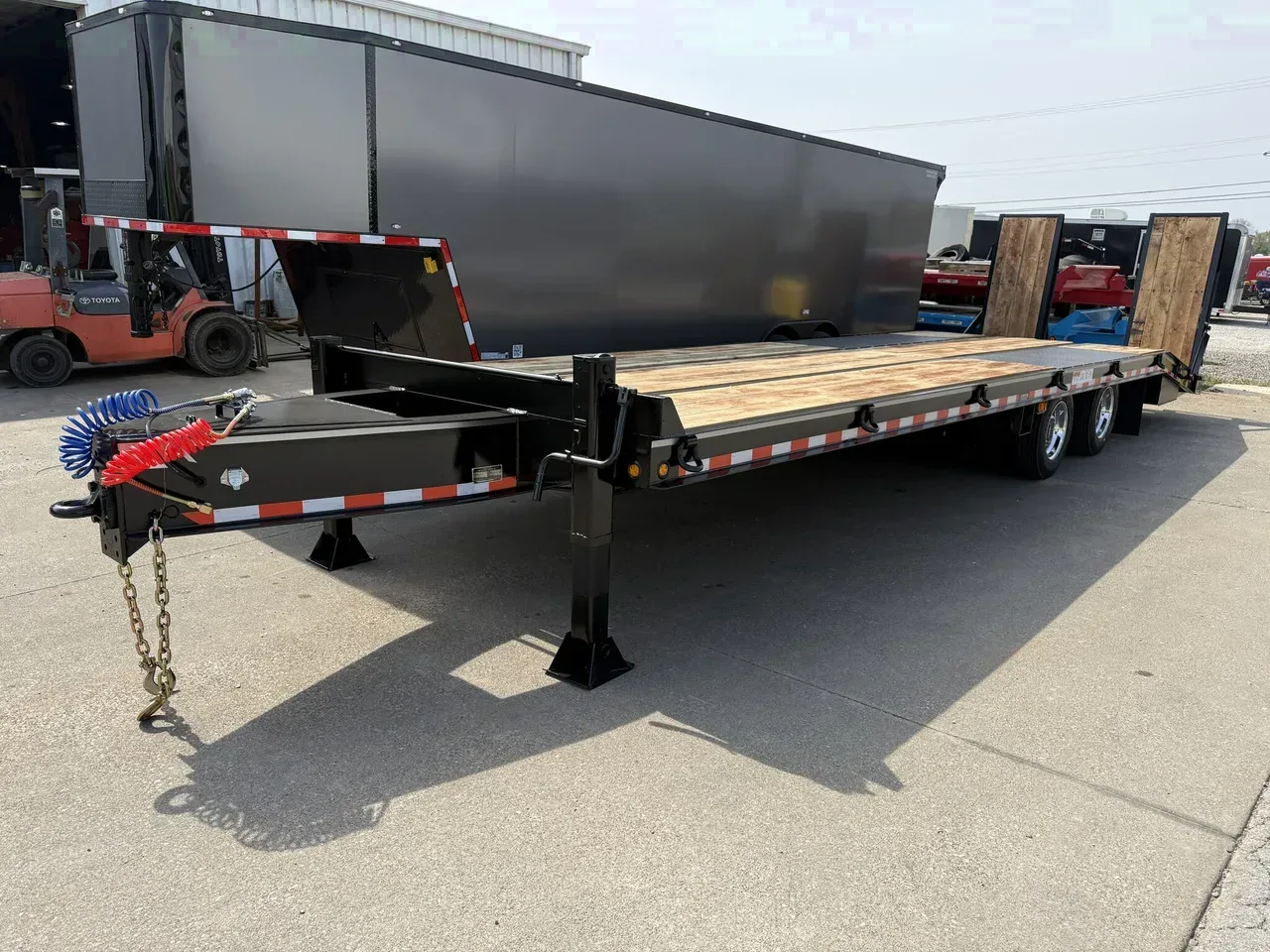 002273 ON ORDER - 2026 Better Built 8.5' x 30' Air Brake 25 Ton Pintle Hitch Trailer Equipment Trailer