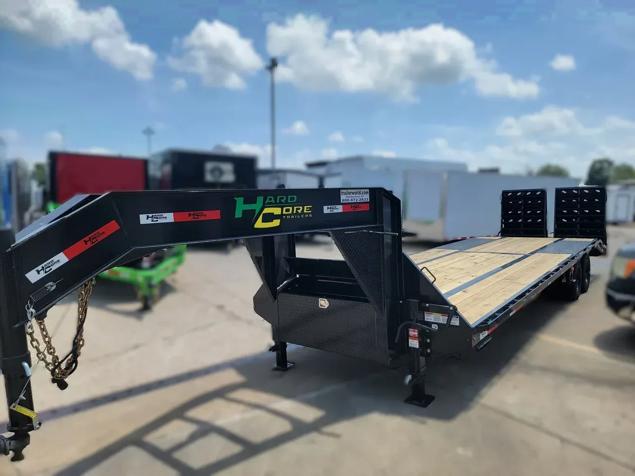 028918 - 2026 Hardcore 25'+5' Gooseneck Deckover w/ 2X12k Axles Equipment Trailer