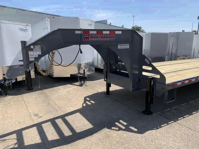 2025 Midsota 8.5 x 36 Flatbed Trailer with Hydraulic Tail - Make Offer