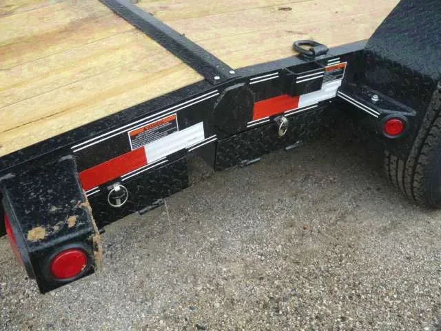 16ft Bumper Pull Black Equipment Trailer  w/Two 5,200# EZ Lube Axles