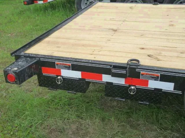 Equipment Trailer  18ft D-Rings and Slide In Ramps