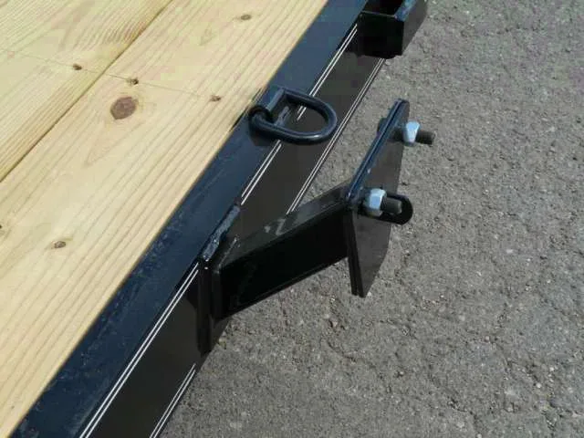 20ft Open Equipment Trailer  with Spare Tire Mount, Tool Box, D-Rings and More