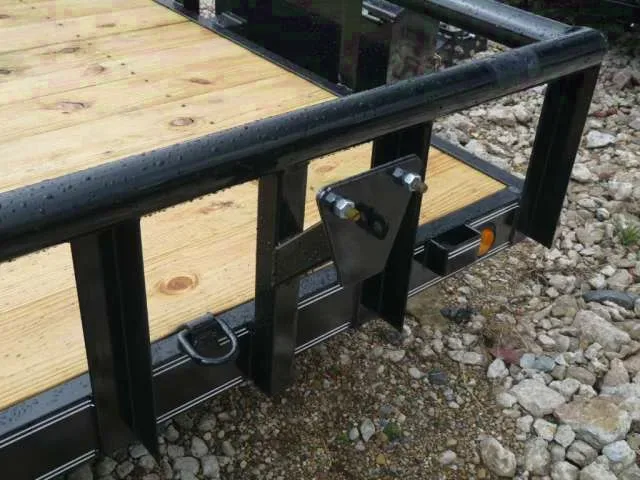 20ft Open Equipment Trailer  - Fold Gate with Split Ramps Gate