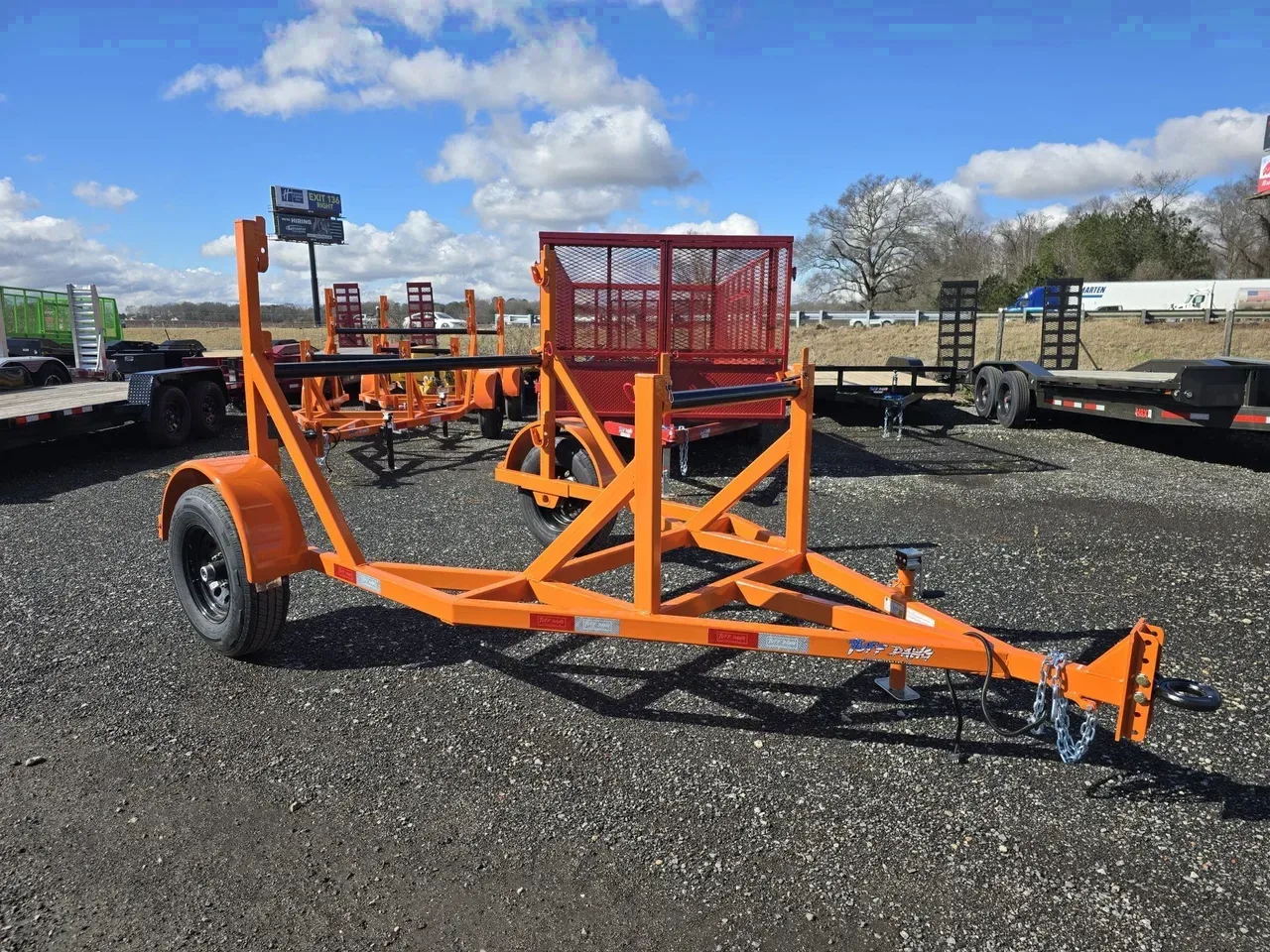 Equipment Trailer 2026 X10 Tuff Dawg Trailers 10′ 6K Double Reel Fiber Spool Trailer -reel210-000030
