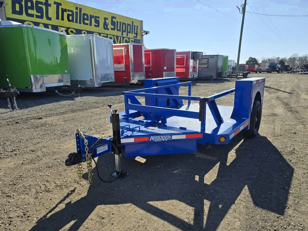 Equipment Trailer 2026 5X10 Anderson trailers 5×10 HGL Single Axle 6K Ground Load Small Equipment Trailer -HGL5510S-105777 5 ft. x10 ft.