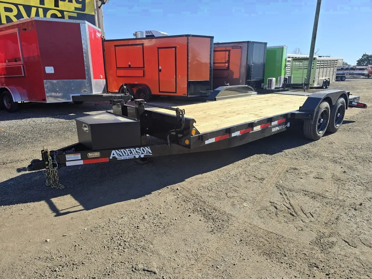 Equipment Trailer 2026 6.83X20 Anderson trailers 20′ 16K Equipment Trailer Super Ramps -dte8220-105402 6.83 ft. x20 ft.