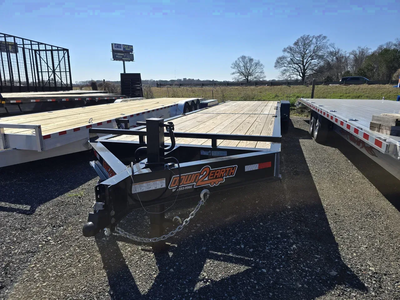 Car Hauler Trailer 2026 6.75X34 Down 2 Earth Trailers 82×34 2 Car Hauler trailer wood floor equipment -DTE8234WCH7B-128845 6.75 ft. x34 ft.