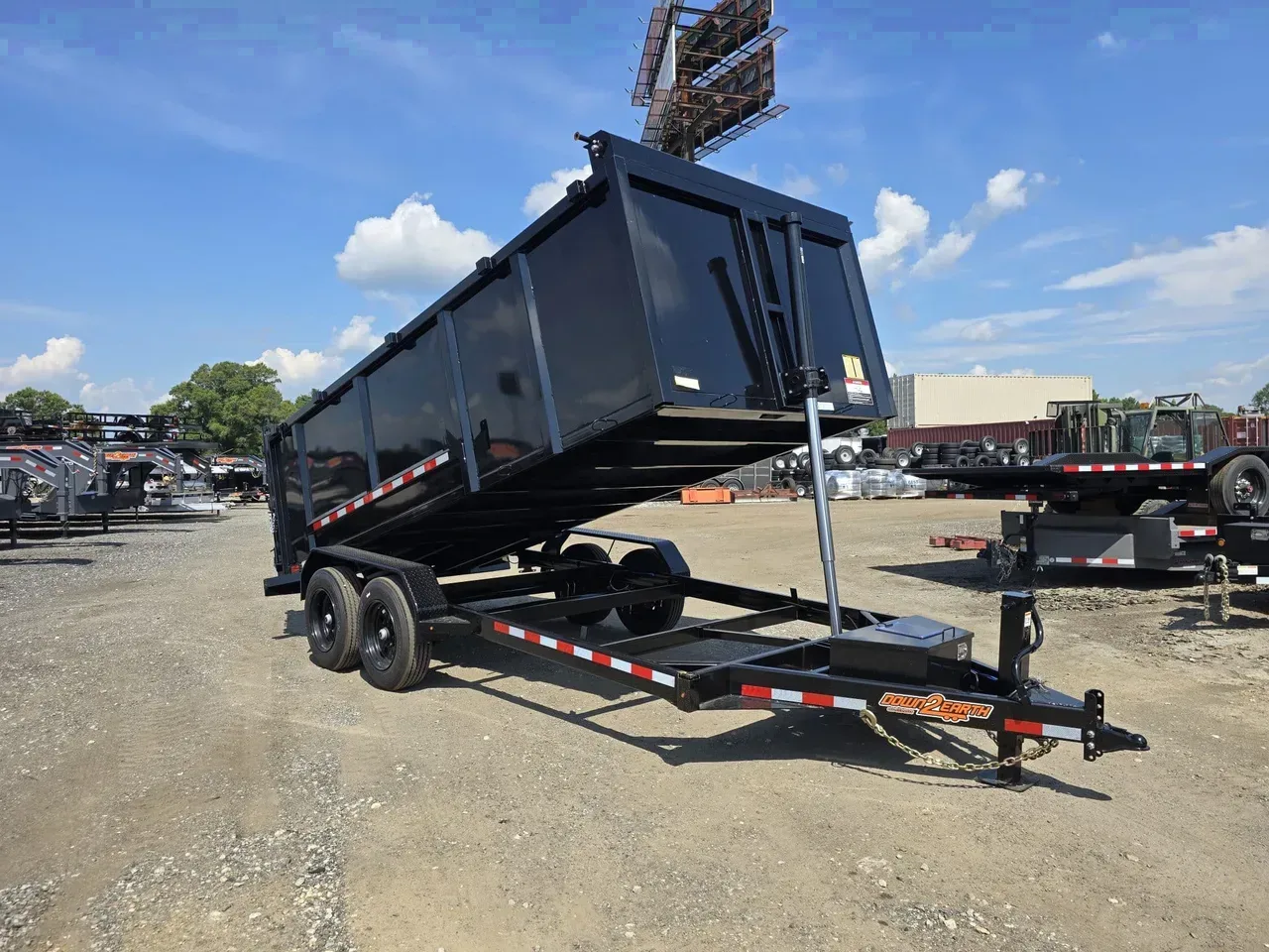 Dump Trailer 2026 7X16 Down 2 Earth Trailers 7×16′ 16K 48 high side equipment dump trailer -dump716T-118128 7 ft. x16 ft.