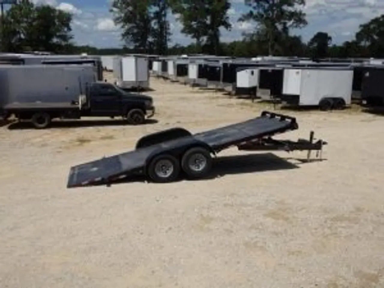 Equipment Trailer 2026 7X20 Hawke Trailers 82×20 15k Tandem Hydraulic Tilt Steel Deck Trailer -DTE8220-001944 7 ft. x20 ft.