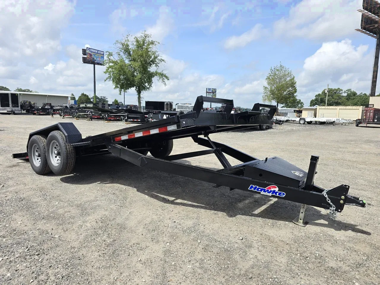 Equipment Trailer 2027 7X20 Hawke Trailers 82×20 12k Hydraulic tilt deck