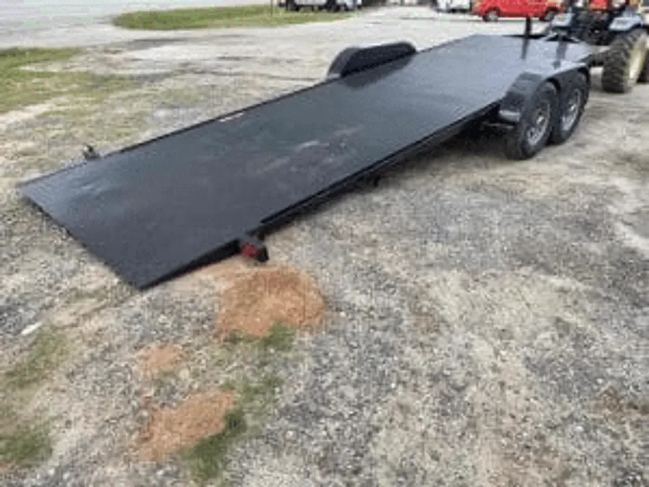 Car Hauler Trailer 2025 7X22 Kwik Load 7×22′ 7×20′ 10k Black Equipment Roll Back Steel Tilt Trailer -dte8220-EQKL22T10K-284049 7 ft. x22 ft.