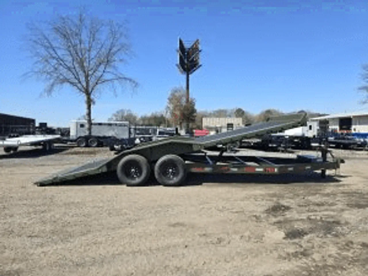 Equipment Trailer 2026 8.50X22 MAXXD Trailers T6X 14K Power Tilt Drive Over Black Wood Deck Trailer -dte10222-T6X-141231 8.50 ft. x22 ft.