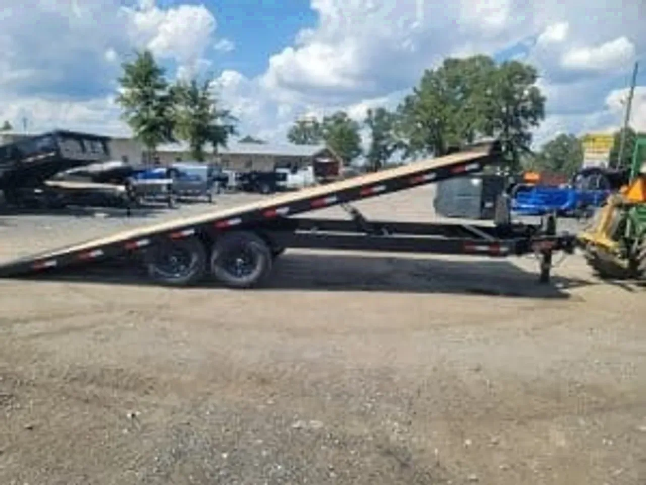Equipment Trailer 2025 8.5X22 Down 2 Earth Trailers 8×22 hdy tilt 14k Wood Deck equipment atv trailer -DTE10222DOT7B-122250 8.5 ft. x22 ft.