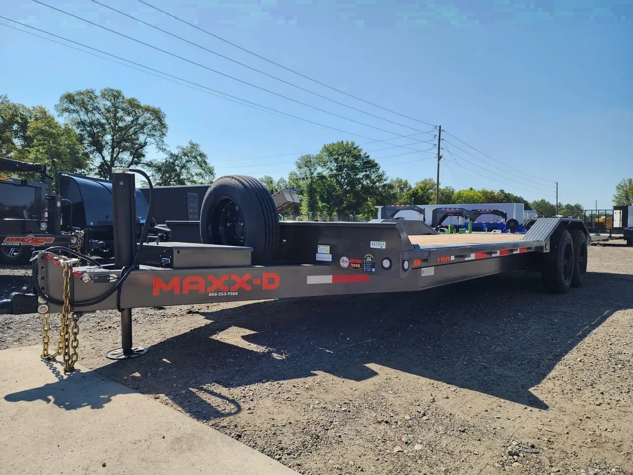 Equipment Trailer 2026 8.50X24 MAXXD Trailers T8X 10224 16K Power Tilt Wood Deck Trailer -DTE10224-T8X-141228 8.50 ft. x24 ft.