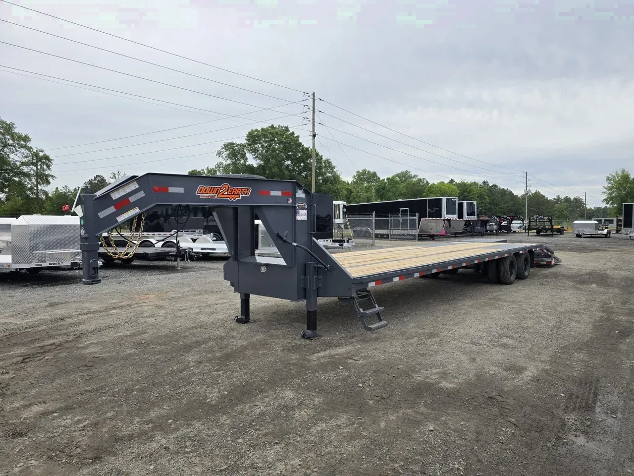 Equipment Trailer 2026 8.50X30 Down 2 Earth Trailers 8.5X30 23.5K Deckover Gooseneck Equipment Trailer With Mega Ramps -DTEGN10230-130688 8.50 ft. x30 ft.