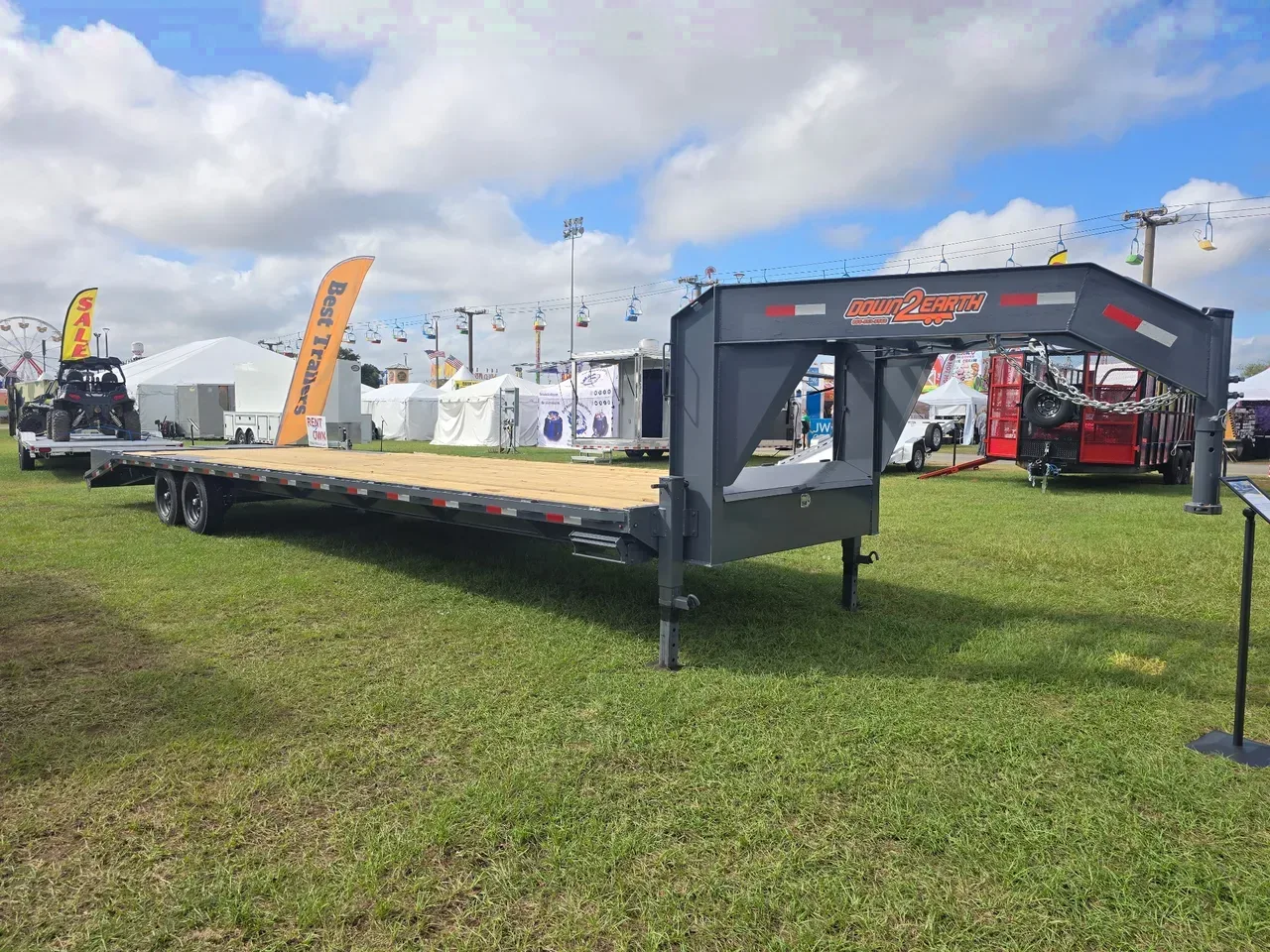 Equipment Trailer 2026 8.5X35 Down 2 Earth Trailers 30+5 8 Ton deckover gooseneck trailer 35ft -DTEGNDO10235-128763 8.5 ft. x35 ft.
