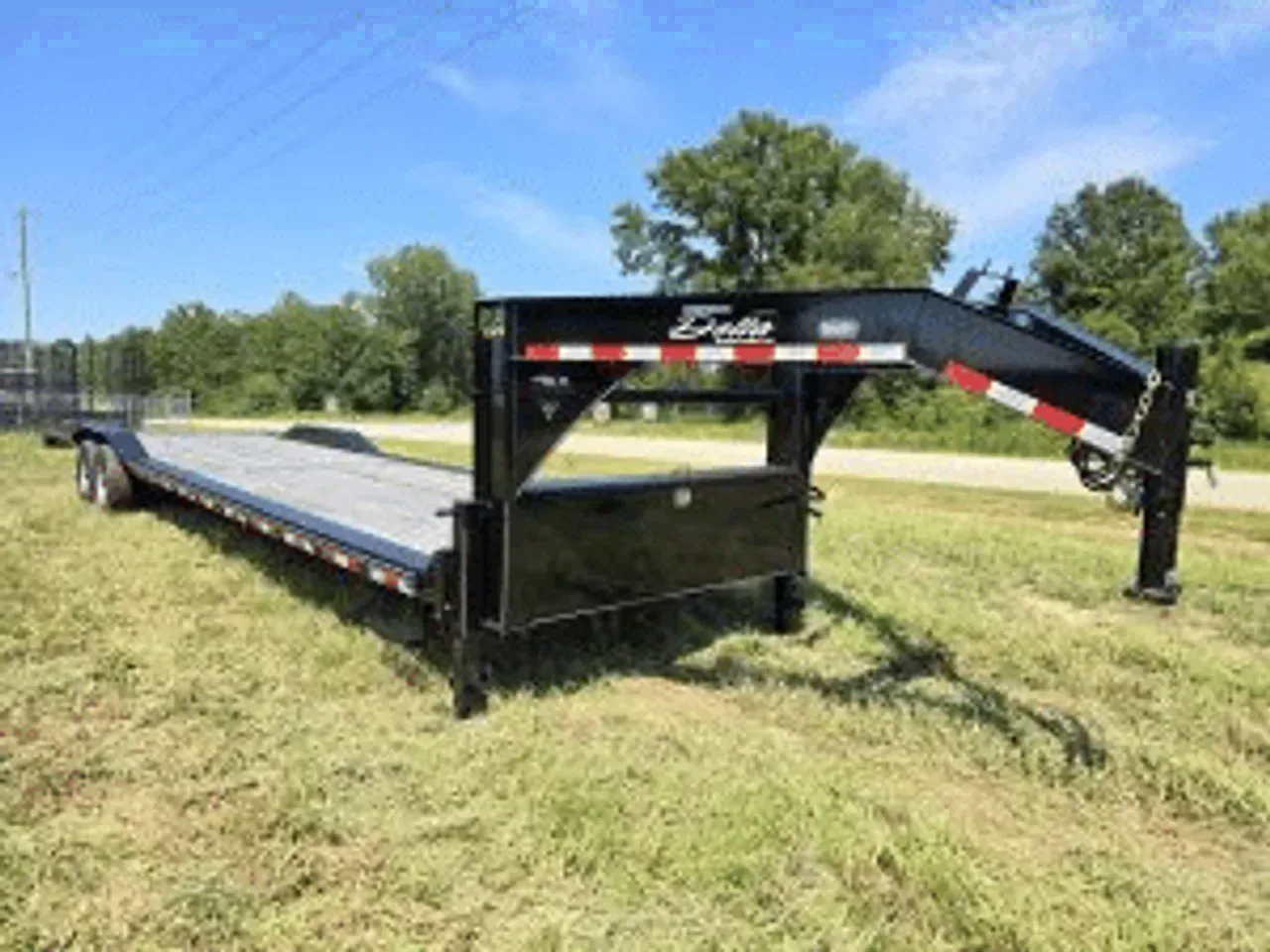 Equipment Trailer 2025 102X36 Delta Trailers 36′ Gooseneck Flat Bed Trailer Drive Over Fenders -DTEGNDR836-068439 102 ft. x36 ft.