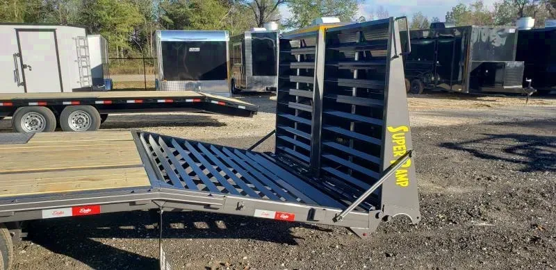 Delta 30 ft gooseneck deckover mega ramp Flatbed Trailer