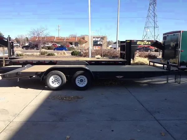 18ft Flatbed Utility Trailer Black