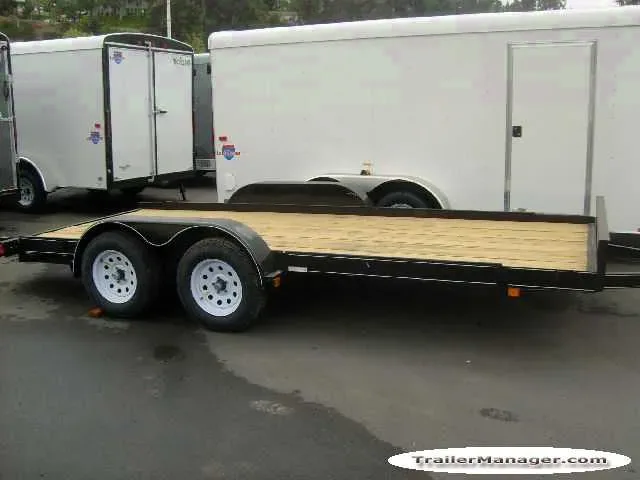 16FT BP EQUIPMENT TRAILER W/SLIDE IN RAMPS