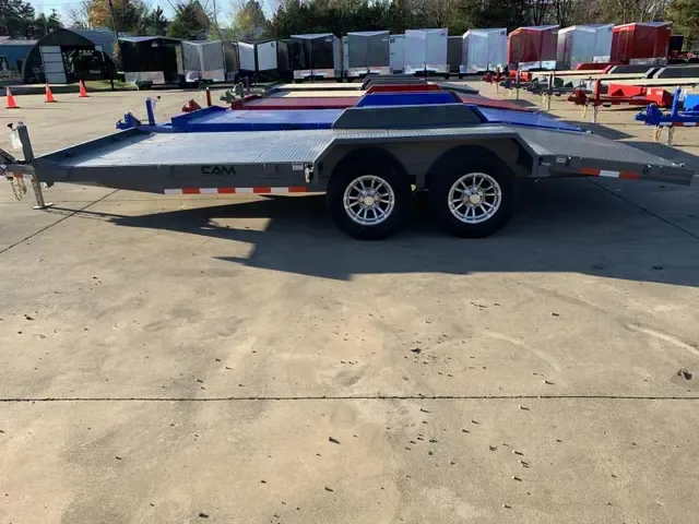 2025 Gray 6.5x18 Flatbed Car Carrier Trailer - Clarksville, TN