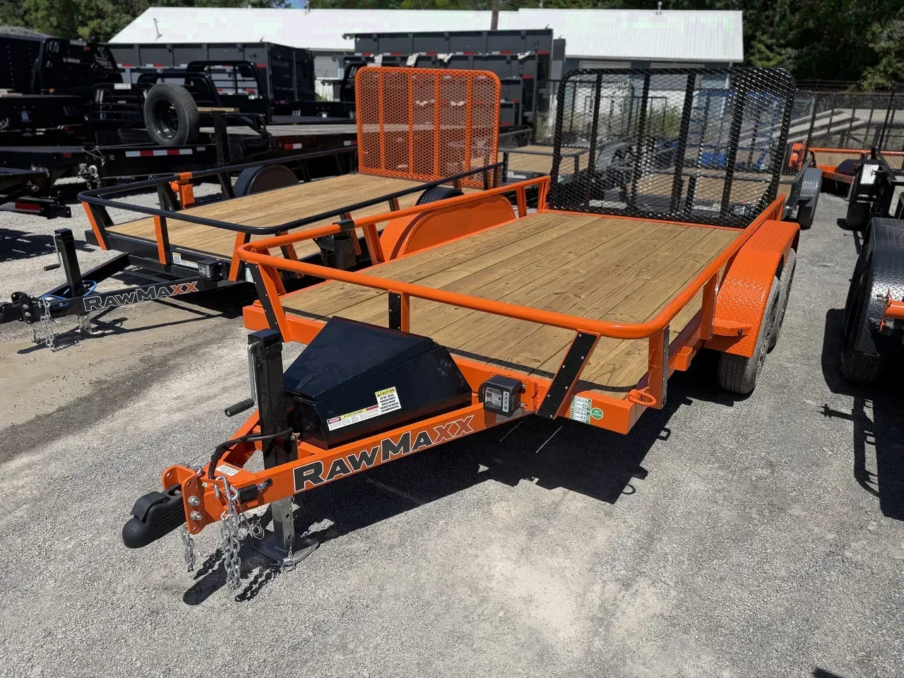 133940 - 2026 RawMaxx UTX 7x14 Utility Flatbed Trailer