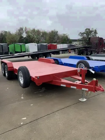 2025 7x18 Steel Deck Flatbed Car Hauler Trailer - Make an Offer