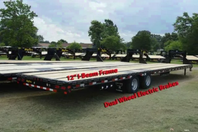 25 + 5ft  Dual Axle Deckover Gooseneck  Flatbed Trailer