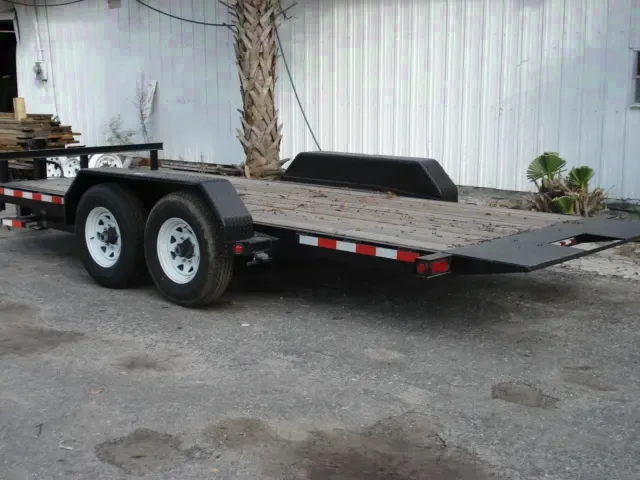 Black 16ft Tilt Deck Equipment Trailer