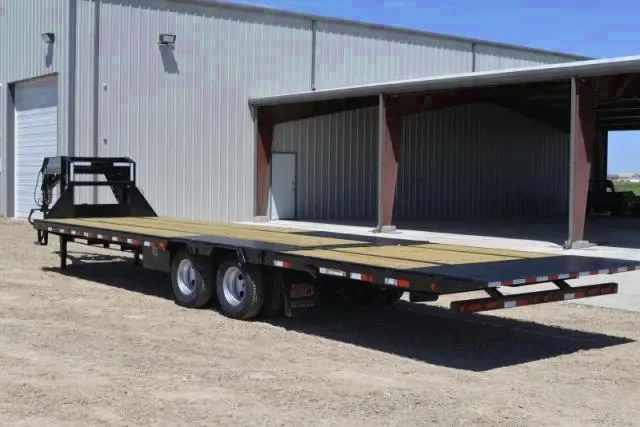 32FT GOOSENECK OVER AXLE FLATBED TRAILER