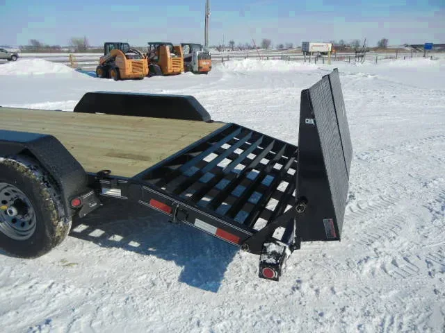22ft Skid Trailer 14,000# W / Ramp