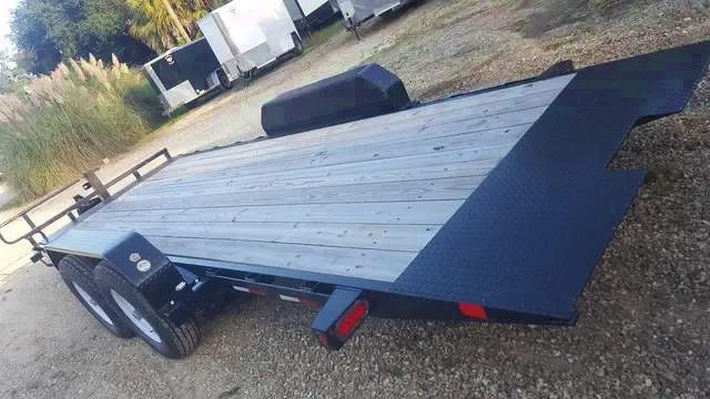 16FT FULL TILT FLATBED TRAILER - 14,000#