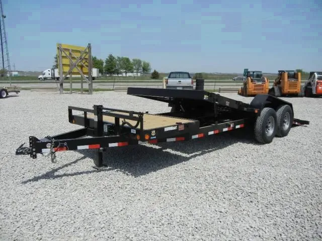 20FT Gravity Tilt 14,000# with Platform