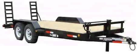 16FT EQUIPMENT TRAILER W/DIAMOND PLATE FENDERS