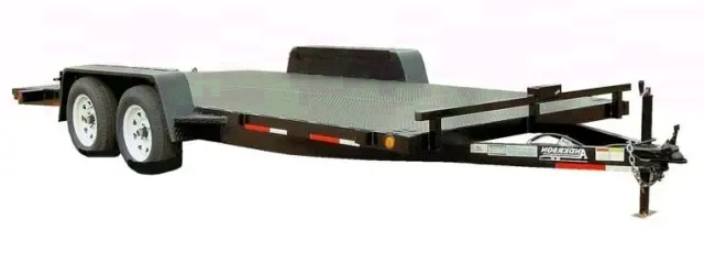 16FT CAR HAULER W/DIAMOND TREAD PLATE DECK