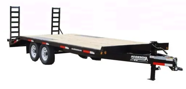 18FT DECKOVER W/DOVETAIL EQUIPMENT TRAILER